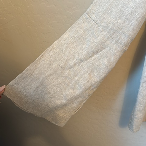 Tuckernuck 100% Natural Linen Tatum Popover Tunic Blouse Small - Picture 6 of 9